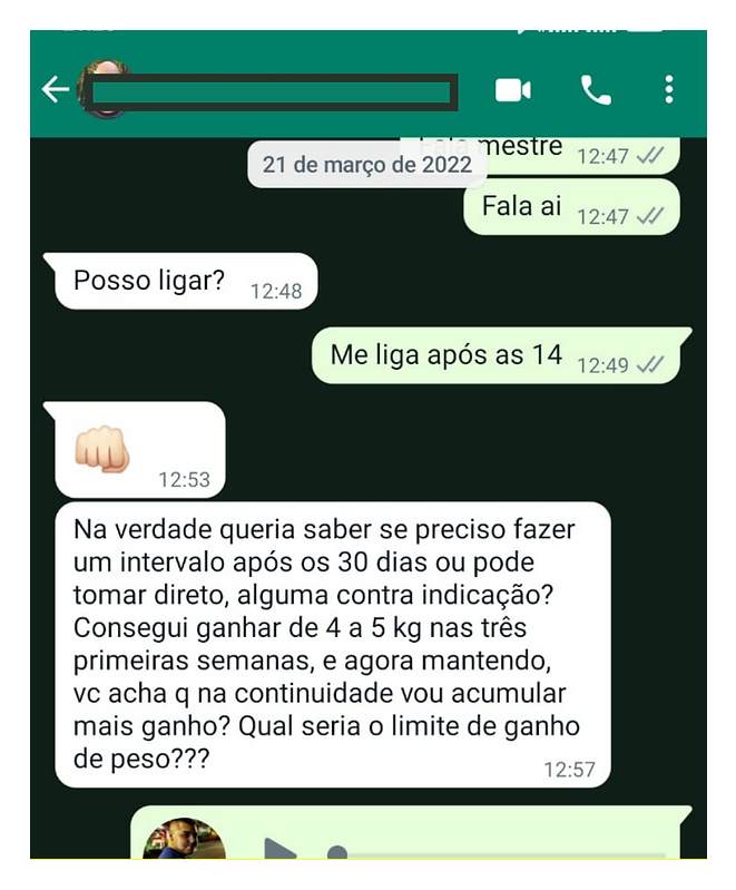 Depoimento em conversa sobre o GHDROL