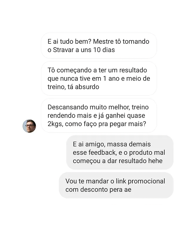 Mensagem de cliente sobre resultados do GHDROL