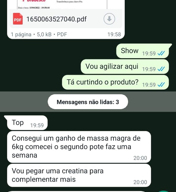 Feedback de cliente sobre ganhos com GHDROL